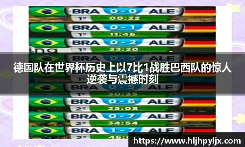 德国队在世界杯历史上以7比1战胜巴西队的惊人逆袭与震撼时刻